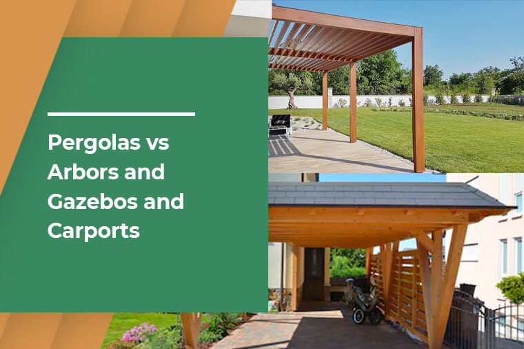 What is a Pergola? Pergolas vs Arbors and Gazebos and Carports